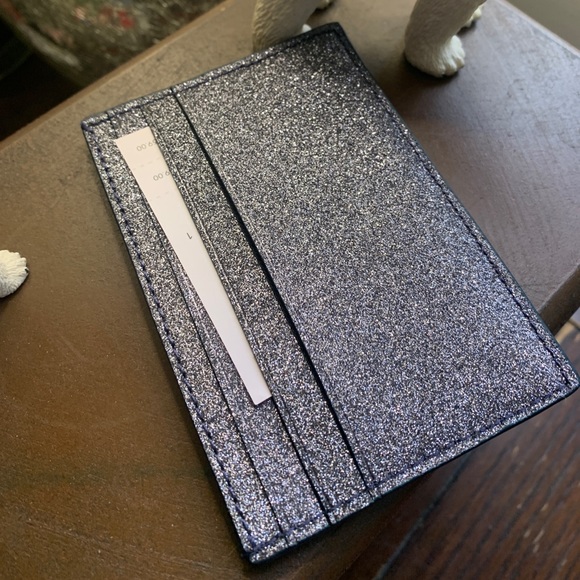 Authentic Kate Spade smooth glitter leather card - Picture 6 of 6